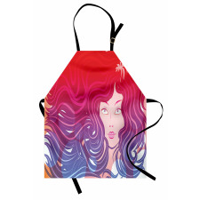 Little Mermaid Face Hair Apron