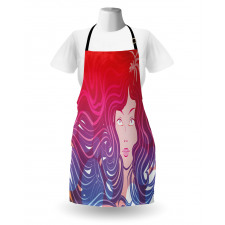 Little Mermaid Face Hair Apron