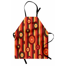 Circles Dots Stripes Art Apron