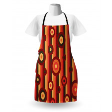 Circles Dots Stripes Art Apron