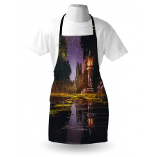 Lantern Forest Night Apron