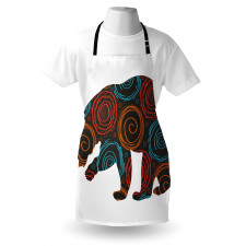 Bear Circles Dots Apron