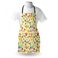 Cartoon Monsters Apron