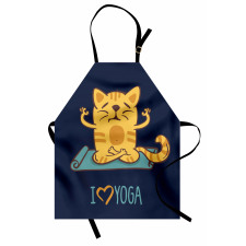 Cat Lotus Position Apron