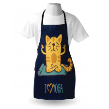 Cat Lotus Position Apron