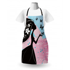 Butterfly Floral Head Apron