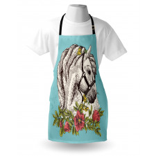 Boho Horse Opium Popy Apron