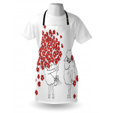 Lover Goats Hearts Apron