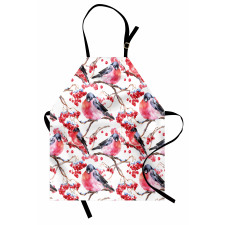 Birds Branches Berries Apron