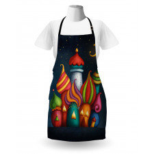 Oriental Castles Moon Apron