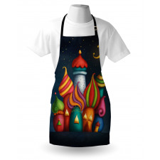 Oriental Castles Moon Apron