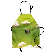 Kırsal Mutfak Önlüğü Çayırda Koyunlar