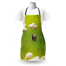 Black Sheep White Goats Apron