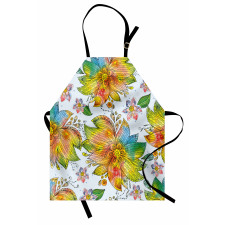 Macro Flower Petals Art Apron