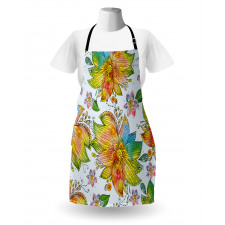 Macro Flower Petals Art Apron