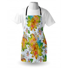 Macro Flower Petals Art Apron