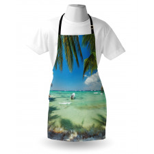 Surreal Sea Palm Tree Apron