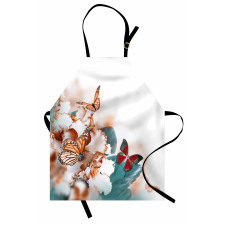 Colorful Butterflies Fly Apron