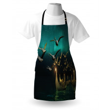 Elf Boats Birds Swans Apron