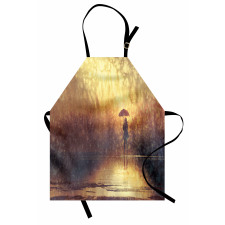 Woman Under the Rain Apron