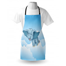 Baby Elephant and Clouds Apron