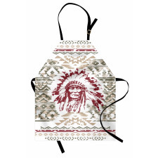 Vintage Portrait Grunge Design Apron