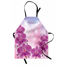 Exotic Orchid Flowers Apron