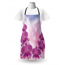 Exotic Orchid Flowers Apron