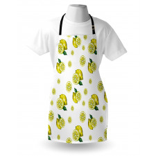 Lemon Slices Leaves Apron