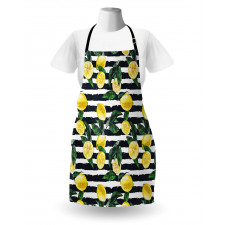 Fresh Lemons Striped Apron