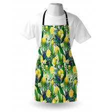 Exotic Plants Green Leaf Apron