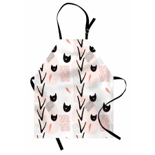 Cat Faces Dotted Apron