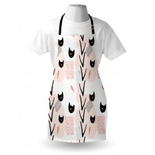 Cat Faces Dotted Apron