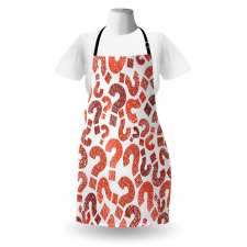 Question Marks Pattern Apron