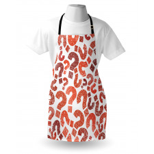 Question Marks Pattern Apron