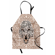 Roaring Wild Leopard Apron