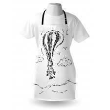 Hot Air Balloon Clouds Apron