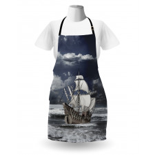 Caribbean Pirates Ship Apron