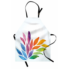 Rainbow Colored Flower Apron