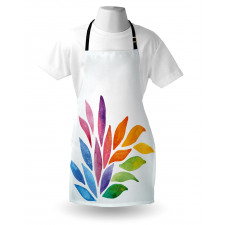 Rainbow Colored Flower Apron