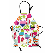 Heart Patches and Dots Apron