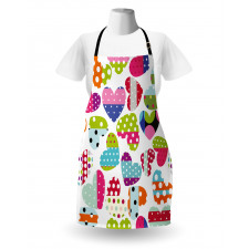 Heart Patches and Dots Apron