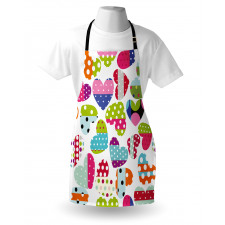 Heart Patches and Dots Apron