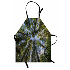 Jungle Moss Forest Trees Apron