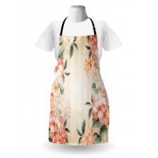 Blooming Hydrangea Flowers Apron