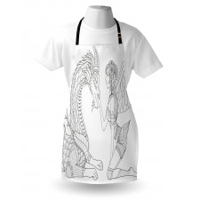 Fairy Woman and Dragon Apron
