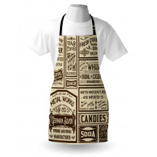 Old Advertisement Retro Apron