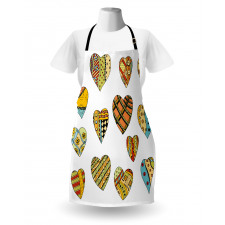 Heart Shapes Pattern Apron