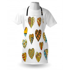 Heart Shapes Pattern Apron