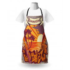 Retro Exotic Summer Apron